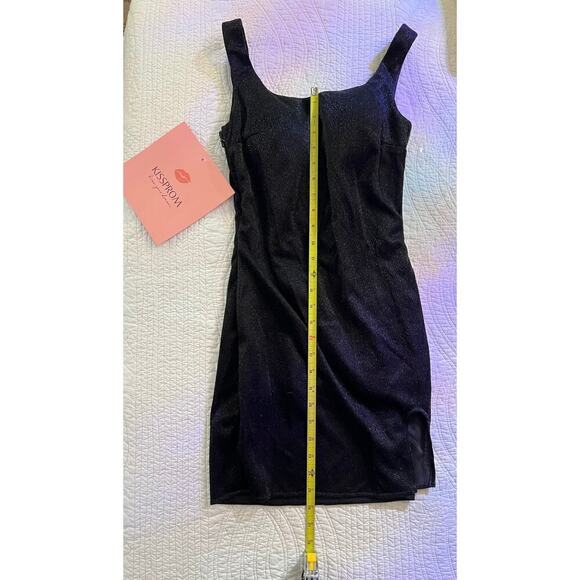 NWTO kiss prom, black glitter party dress - Picture 11 of 12